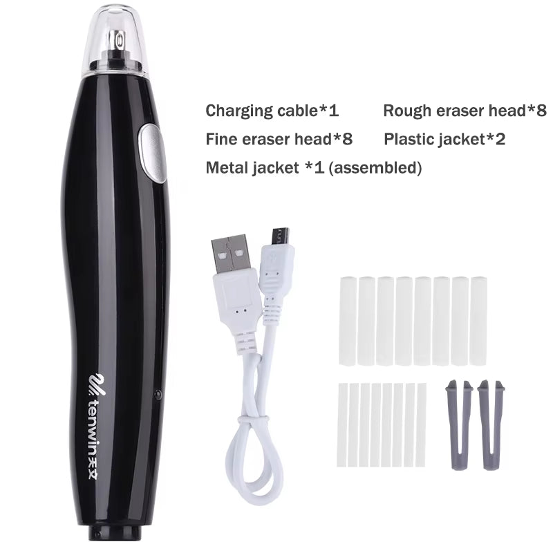 Professional Art Drawing Electric Eraser/Rubber High Light Sketch Eraser Auto Eraser USB Charged Eraser Electric Pencil Rubber