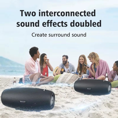 -S67 60W Portable Bluetooth Speaker Outdoor Party Speaker Big Loud Speaker Excellent Bass Performace 3D Speaker