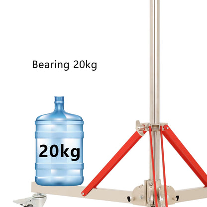 320Cm Photography Magic Leg with 3 Wheels All Metal C-Stand Bracket Stainless Steel Tripod for Stainless Steell Arm Crossbar