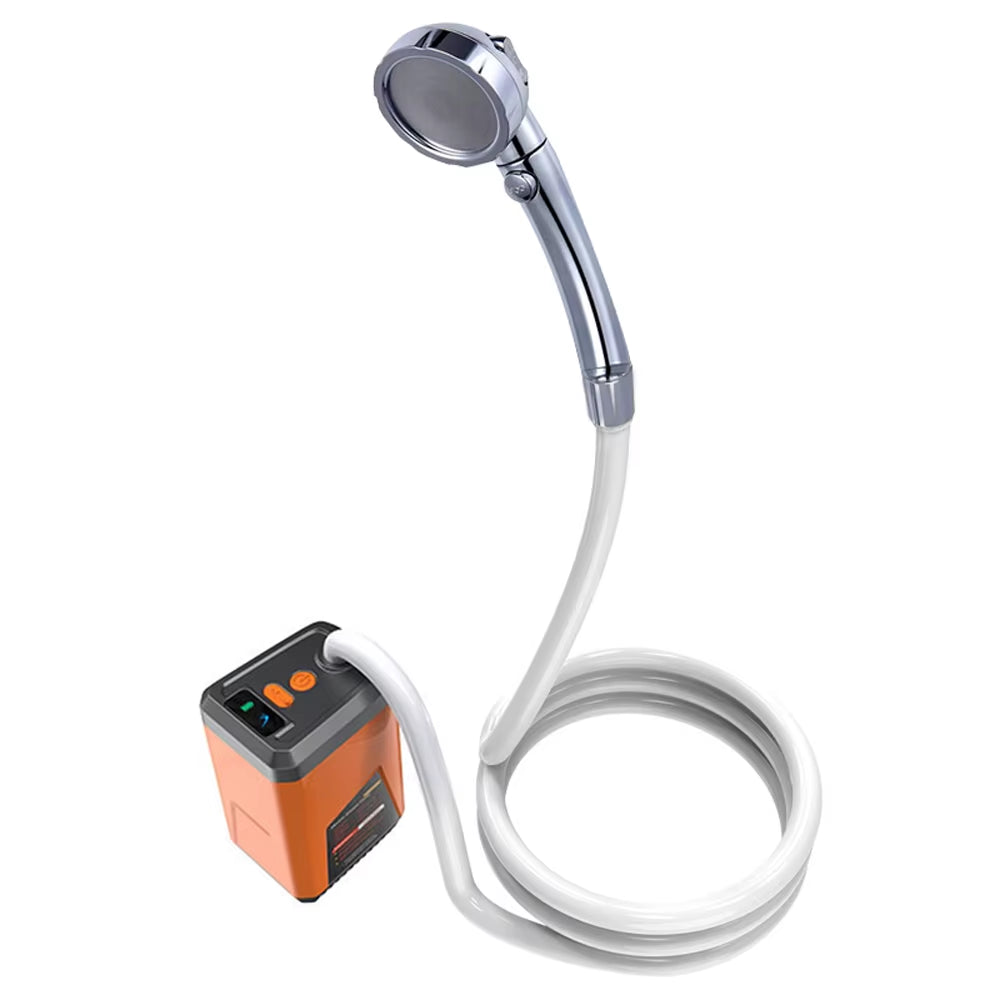 Portable Camping Shower Outdoor Electric Shower Pump Rechargeable Battery Powered Shower Waterproof Support 3 Water Modes