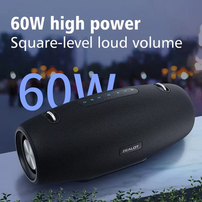 -S67 60W Portable Bluetooth Speaker Outdoor Party Speaker Big Loud Speaker Excellent Bass Performace 3D Speaker