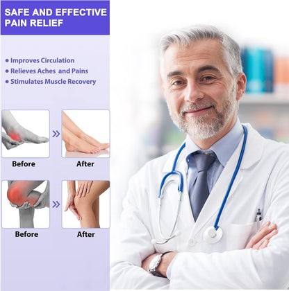 EMS & TENS Foot Stimulator Massager-Fsa or HSA Eligible-Electric Foot Stimulator with Remote Control Improves Circulation, Feet Legs Nerve Muscle Stimulator Relieves Body Pains, Neuropathy