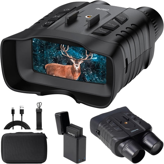 Seemor-200 Night Vision Goggles - 4K Full Color Night Vision Binoculars for Adults, App-Enabled Photo and Video Saving,Ai-Isp 3280FT Viewing Range,16X Digital Zoom for Camping Hiking & Security