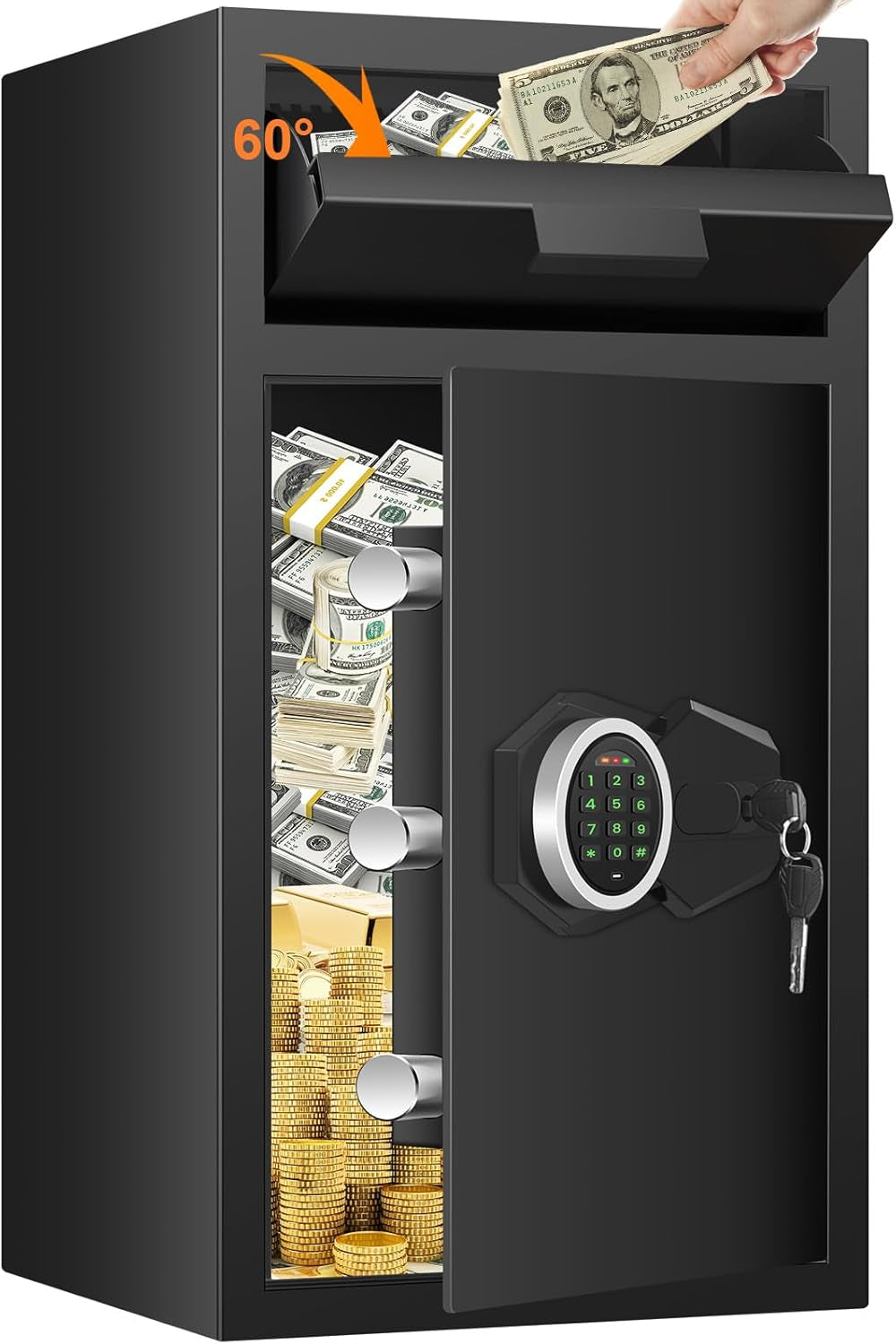 2.2 Cubic Drop Slot Safes for Money Jewelry